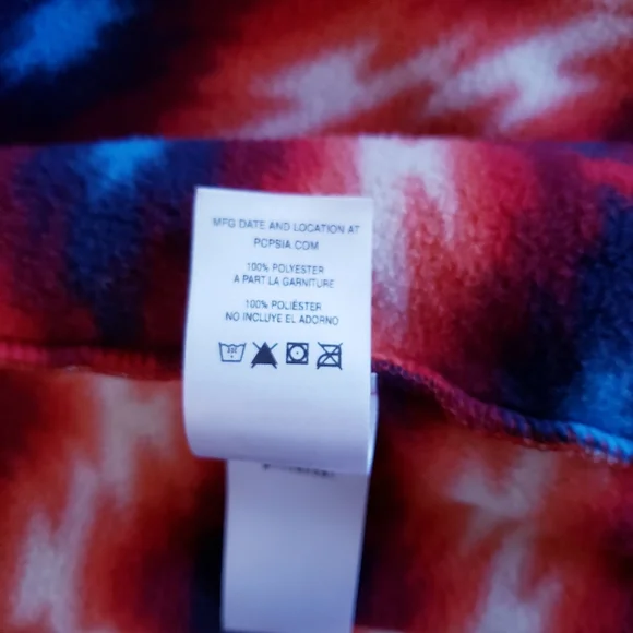 Patagonia Women’s Wild Desert Synchilla Snap T Fleece Pullover Red Aztec Print M - Picture 15 of 16